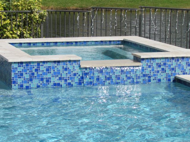 Custom swimming pool spa